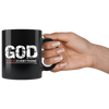 God Over Everything - Bold - Black 11oz Mug