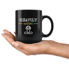 Heavily Meditated Black 11oz Mug