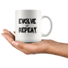 Evolve or Repeat White 11oz Mug