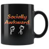Socially Awkward Black 11oz Mug