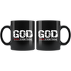 God Over Everything - Bold - Black 11oz Mug