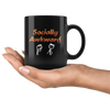 Socially Awkward Black 11oz Mug