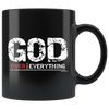 God Over Everything - Bold - Black 11oz Mug