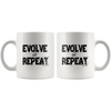 Evolve or Repeat White 11oz Mug
