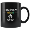 Heavily Meditated Black 11oz Mug