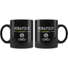Heavily Meditated Black 11oz Mug